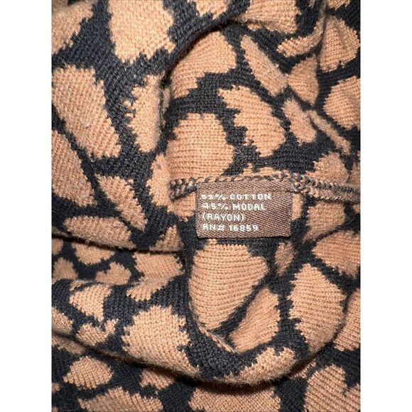 J Mclaughlin Animal Print Leopard Stretch Knit Pencil Skirt Knee Length Medium - Picture 5 of 5